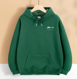 Auxxilus 유니섹스 프리미엄 롱슬리브 풀오버 700GSM 후드티