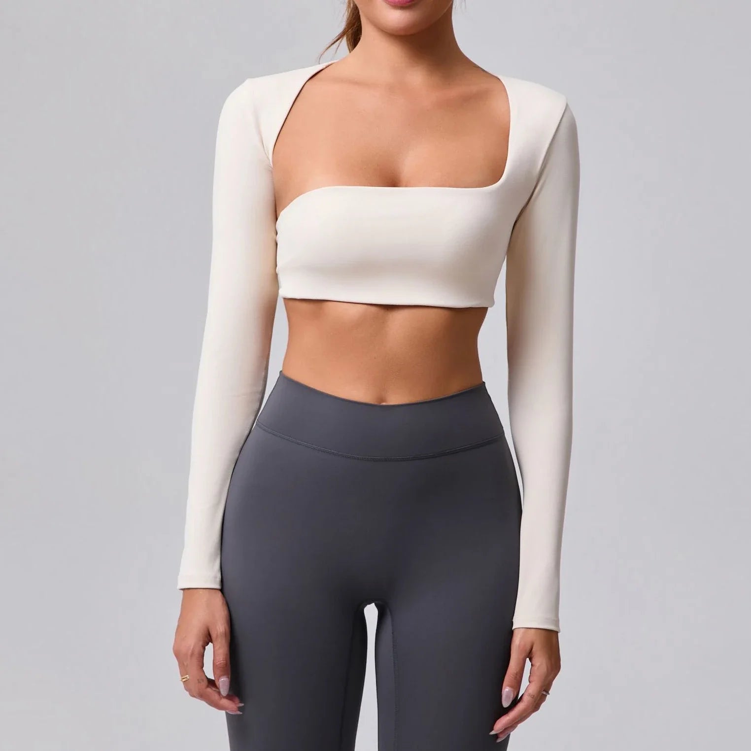 Long Sleeve Padded Pilates Yoga Shirt