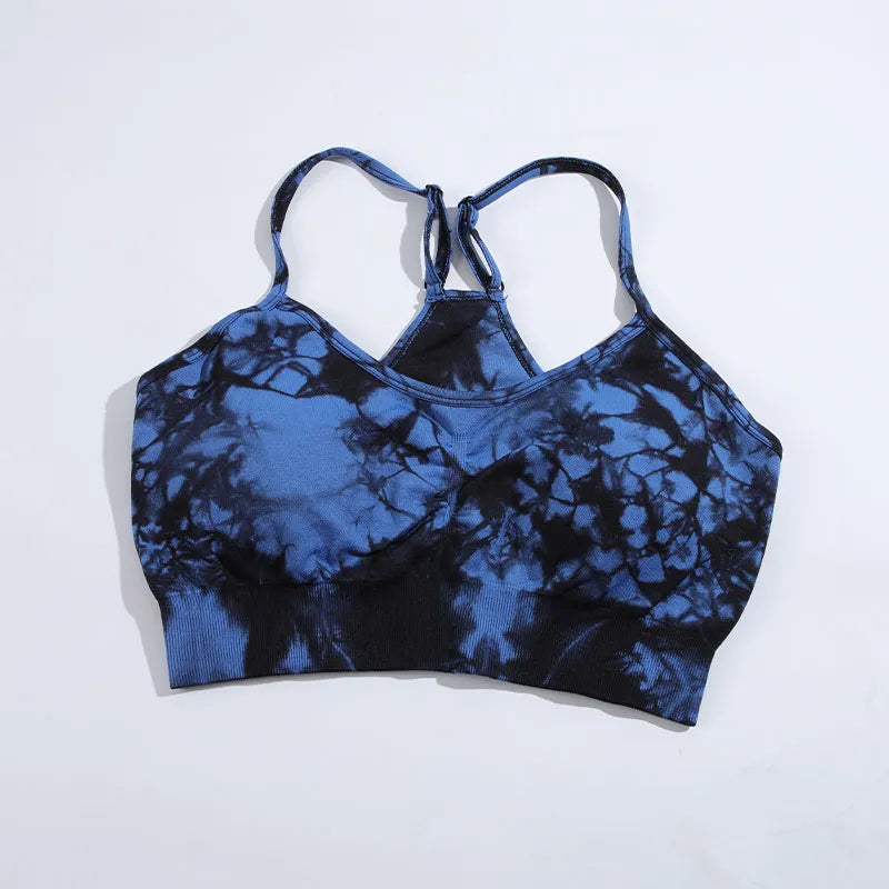 Women's Tie Dye Sports Fitness Bra