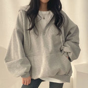 Women's Oversize zipper hoodie