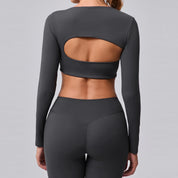 Long Sleeve Padded Pilates Yoga Shirt