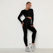 Long Sleeve Yoga Set | Women's Long Sleeve Set | Auxxilus